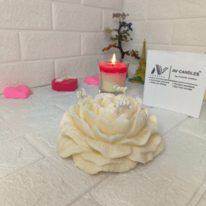 Big Peony Flower Candle