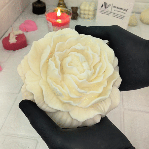 Big Peony Flower Candle