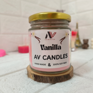 Candle Jar Candle with Cap - Vanilla - 150gm