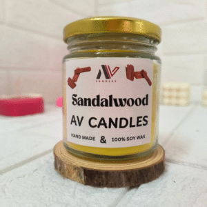 Candle Jar Candle with Sandlwood - 150gm