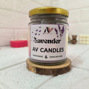 Candle Jar Candle with Cap - Lavender - 150gm