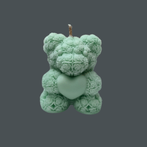Love Rose Teddy Candle