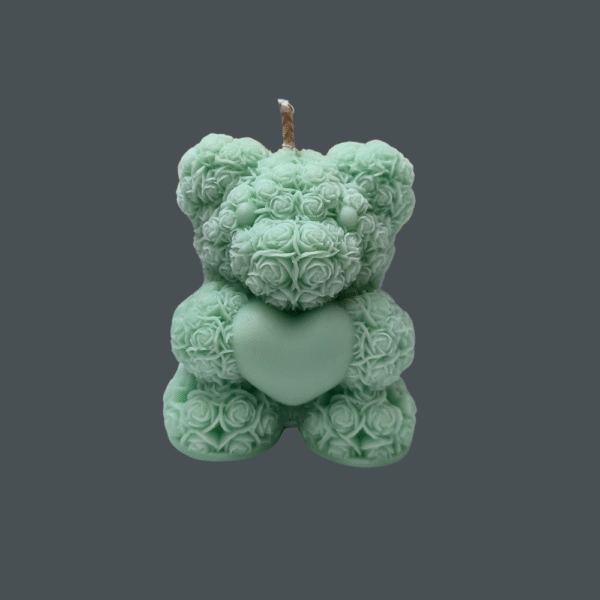 Love Rose Teddy Candle