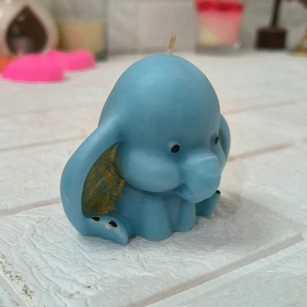 Baby Elephant Candle