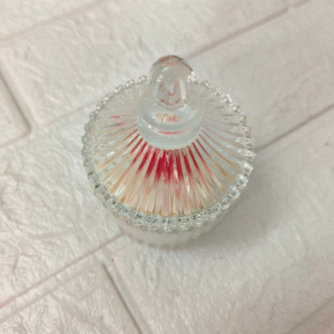 Crown Crystal Glass Candle