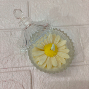 Crown Crystal Glass Candle