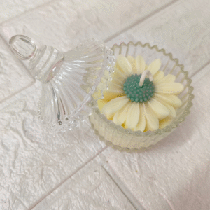 Crown Crystal Glass Candle