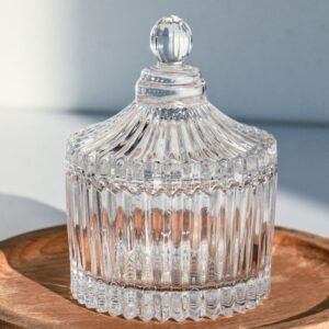 Crystal Crown With Glass Lid