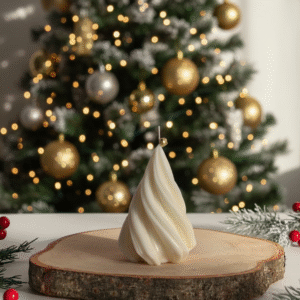 Spiral Cone shaped Christmas Tree Candle