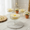 Martini Candle With Daisy Flower
