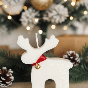 Reindeer Christmas Candle