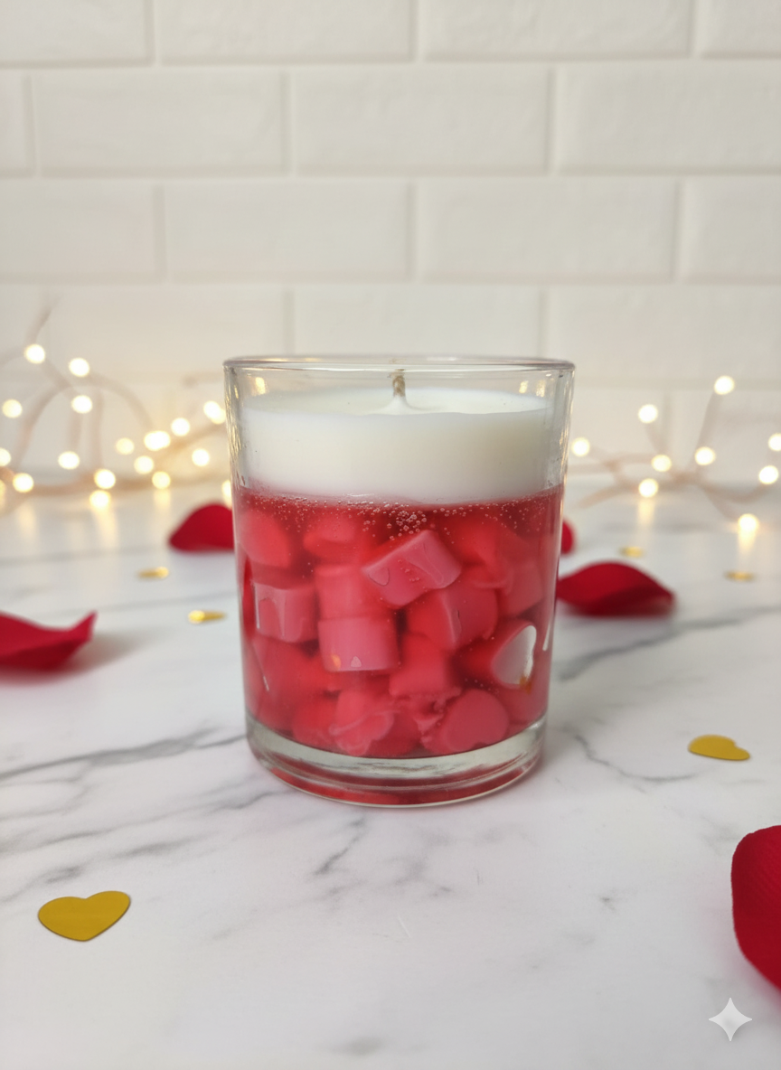 Heart In Glass Jar Candle Heart In Glass Jar Candle