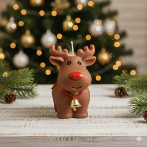 Christmas Reindeer Candle