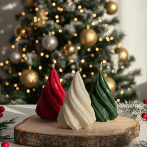 Spiral Cone shaped Christmas Tree Candle