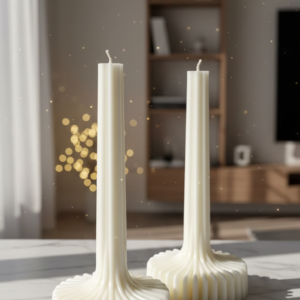 Tall Geometric Candle